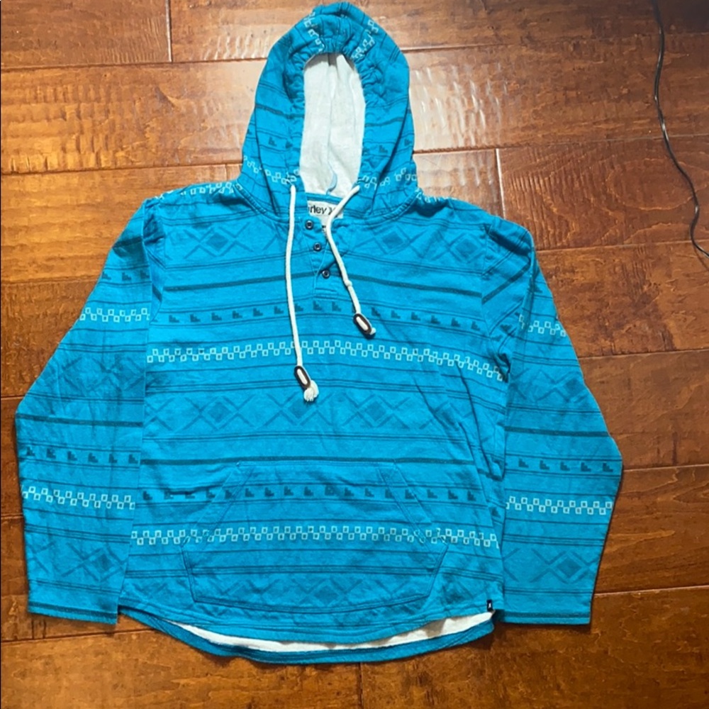Hurley Hoodie - Large - Blue